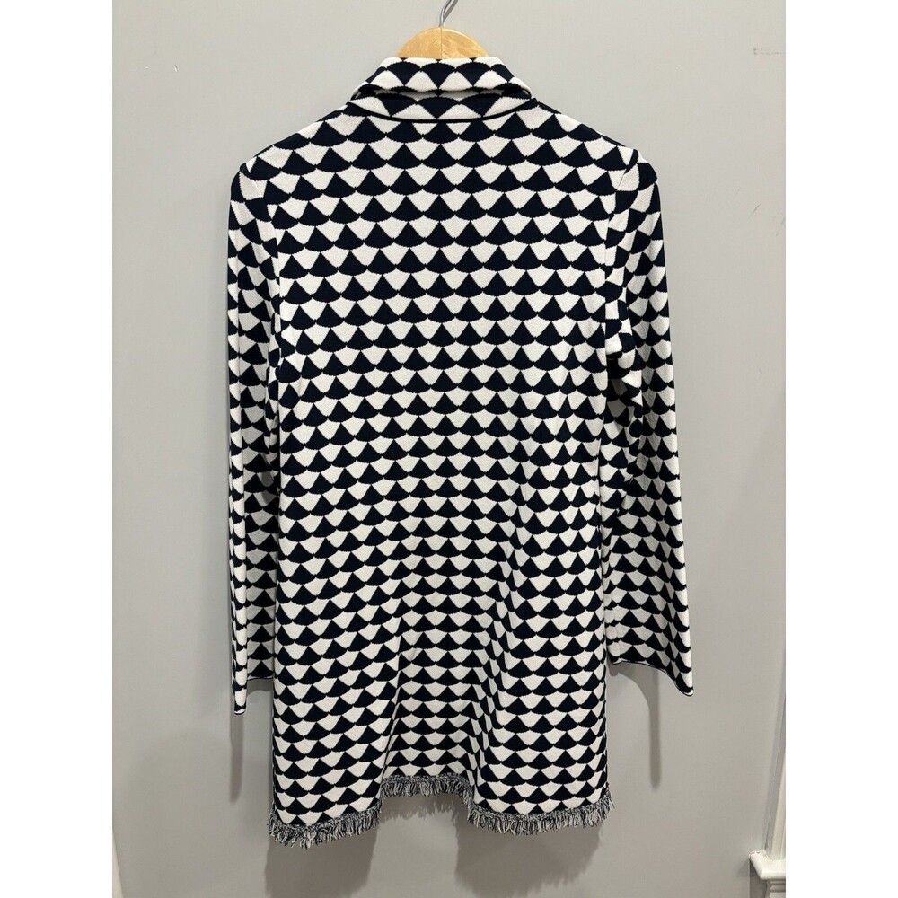 Paul Stuart Women's Long Double Knit Cardigan Duster Sweater Coat - Picture 9 of 12